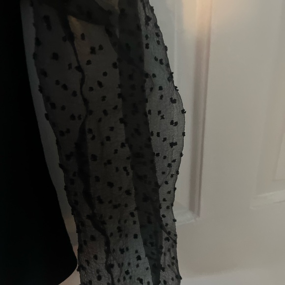 Gibson look Black puffy long-sleeve bodysuit - Picture 4 of 5